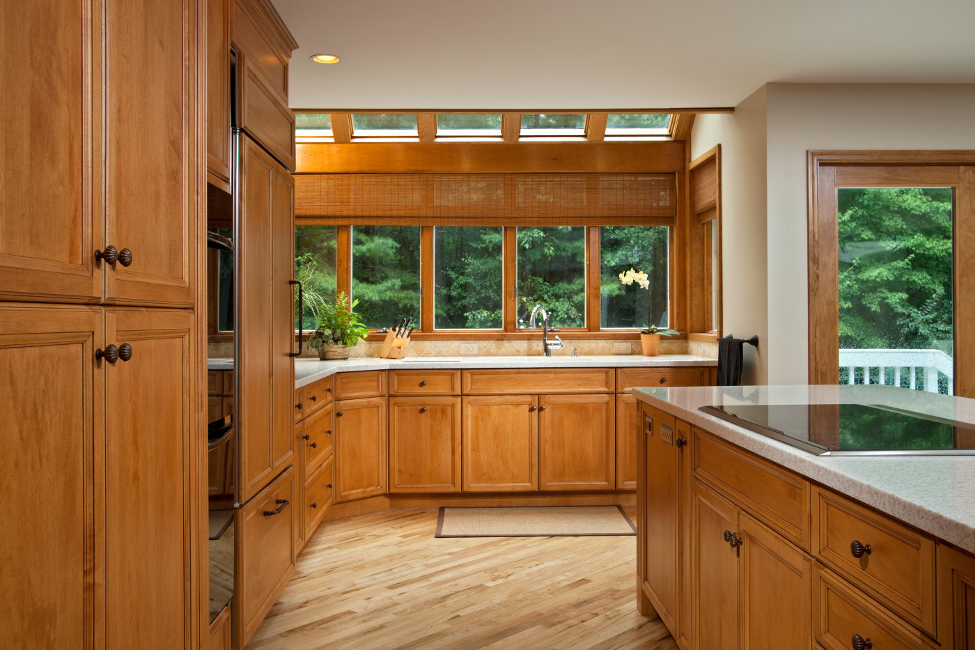 kitchen design with skylights