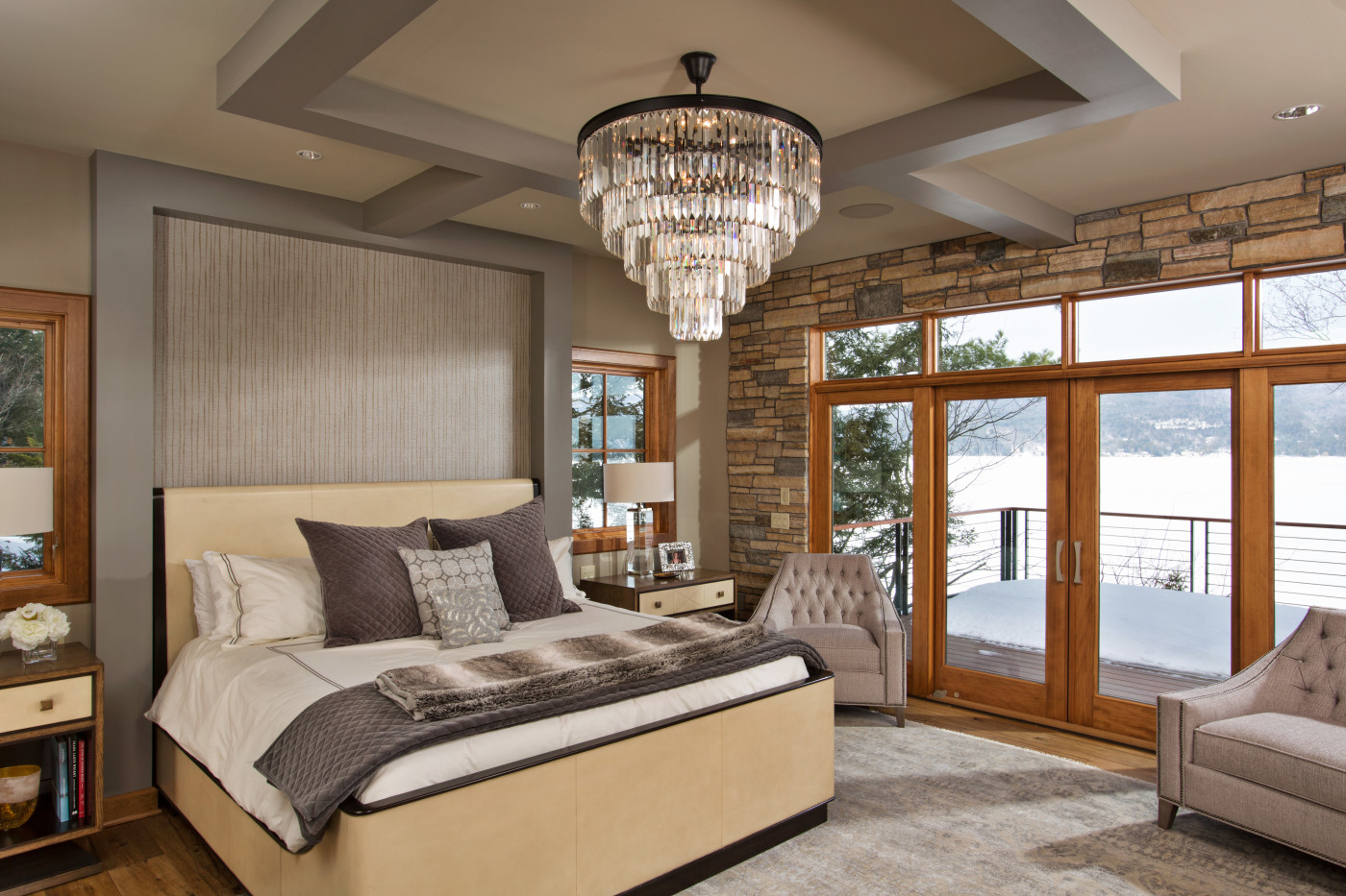 Bedroom Addition With Balcony Teakwood Builders A Glamorous Master Bedroom Addition With Balcony Bedazzled An Odeon Crystal Fringe 5