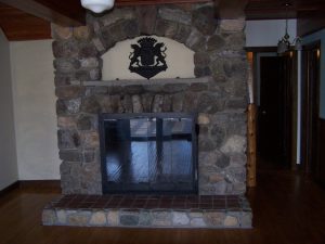 Before fireplace renovation by Teakwood Builders, kitchen and bath remodeler, custom home builder and general contractor Saratoga Springs and Capital Region