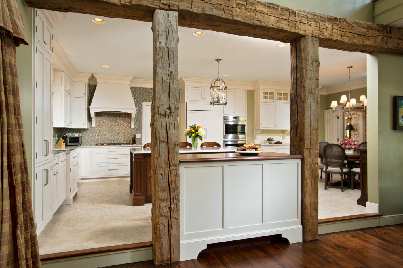 Gathering E Kitchen Renovation Exposed Beams Teakwood Builders Gathering E Kitchen Renovation Exposed Beams